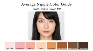 　【乳首色平均まとめ】ピンク〜ブラウンまでの一般的な範囲