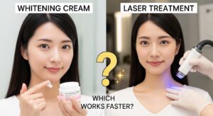 【乳首ピンク化ケア比較】美白クリームvsレーザーどっちが早い？